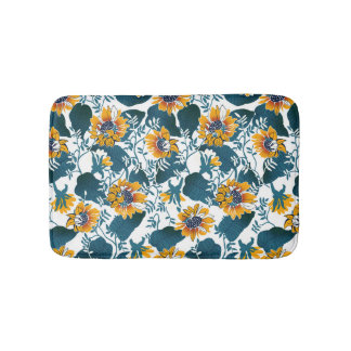 Tapis De Bain Art Nouveau, motifs floraux.