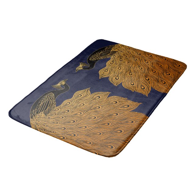 Tapis De Bain Art Nouveau Peacock Will Bradley (Angle)