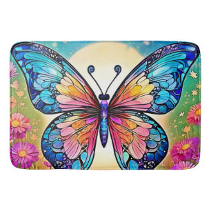 Tapis De Bain Art papillon floral