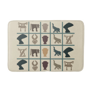 Tapis De Bain art tribal africain Abstrait