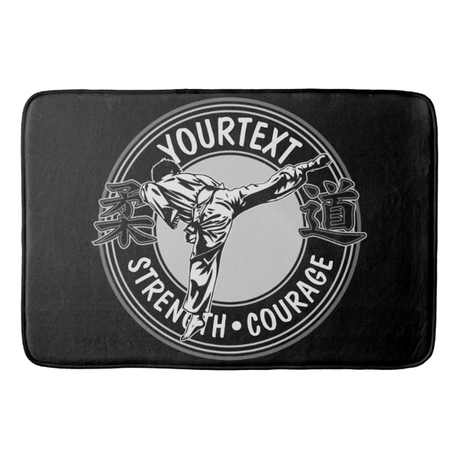 Tapis De Bain Arts martiaux personnalisés JUDO Japon Sport de co (Devant)