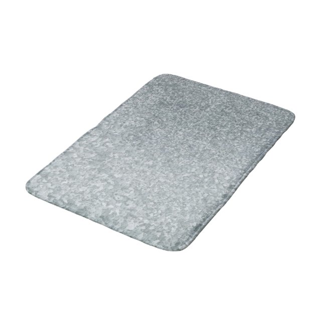 Tapis De Bain Aspect métallique galvanisé (Angle)