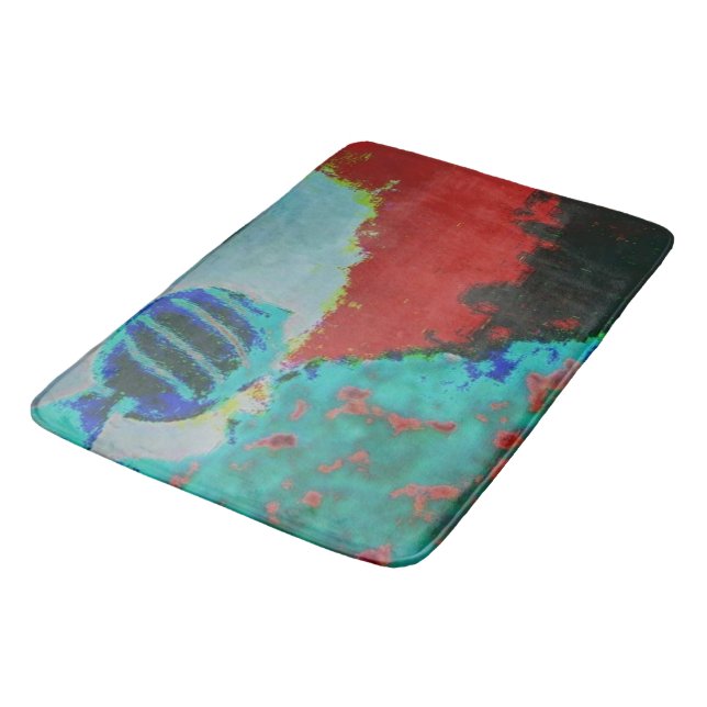 Tapis De Bain Astract Fish Art (Angle)