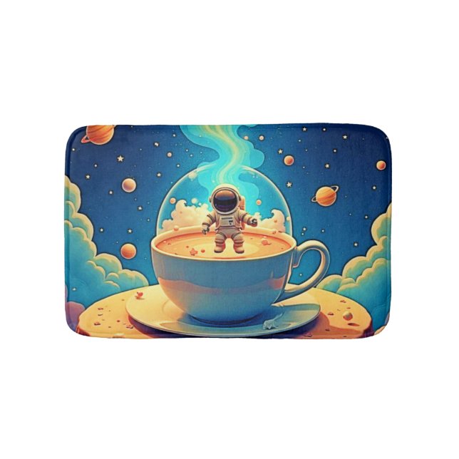 Tapis De Bain Astronaute Café Espace Art (Devant)