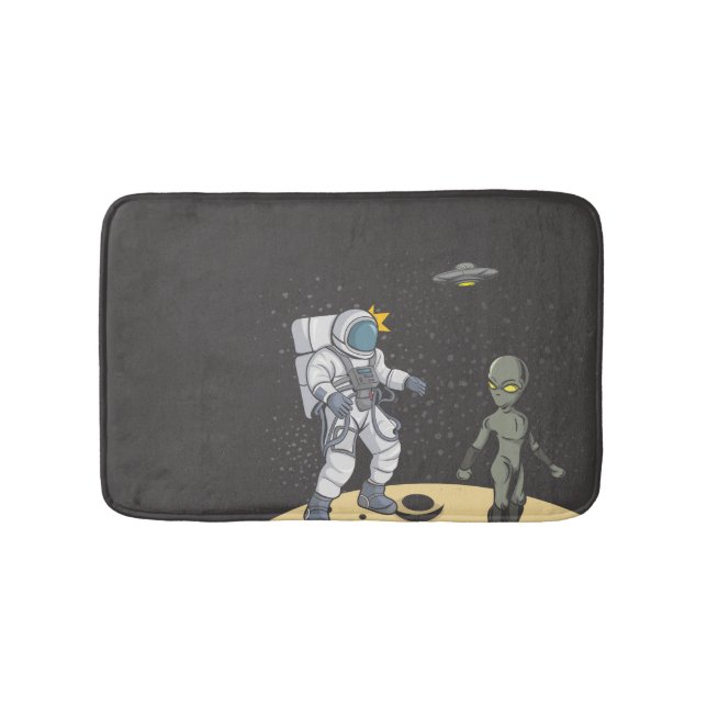Tapis De Bain Astronaute et extraterrestre   (Devant)