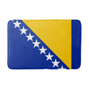 Tapis de bain au drapeau patriotique de Bosnie-Her