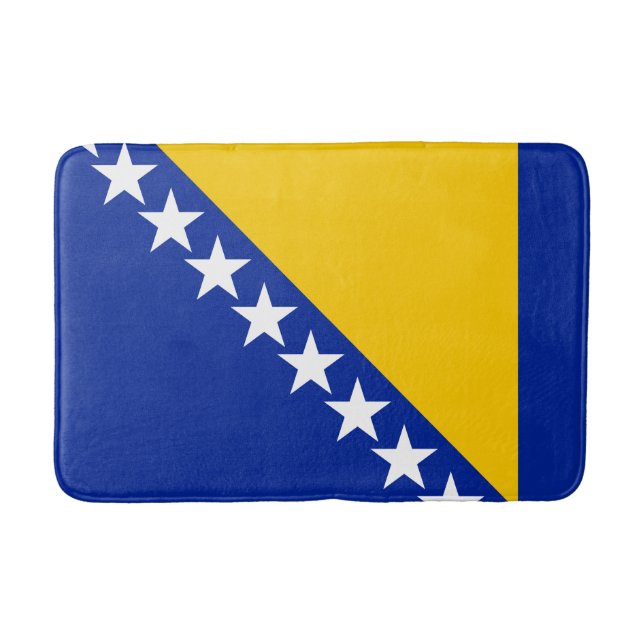 Tapis de bain au drapeau patriotique de Bosnie-Her (Devant)