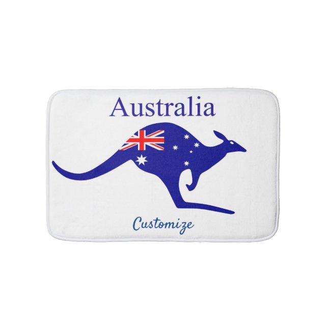 Tapis De Bain Australie Drapeau Kangaroo Thunder_Cove (Devant)