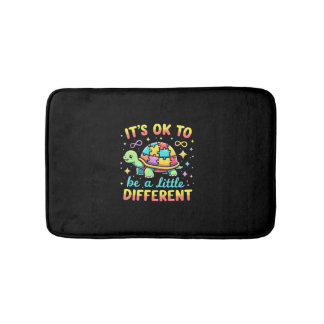 Tapis De Bain Autism Awareness It's Ok To Be A Little Different 