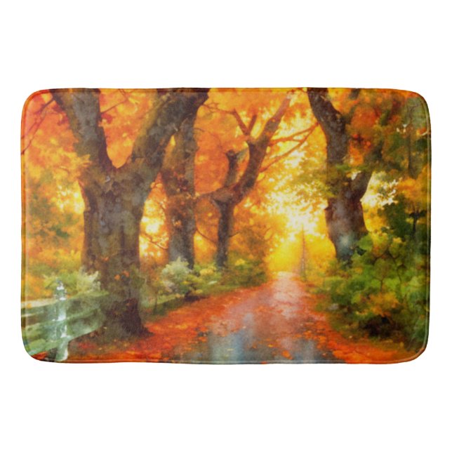 Tapis De Bain Automne/Automne/Automne/Feuille/Nature (Devant)