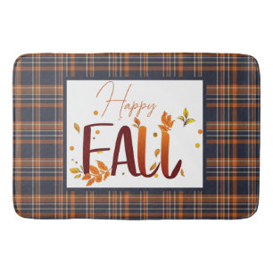 Tapis De Bain Automne/Automne/Feuille/Plaid