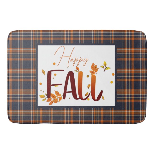 Tapis De Bain Automne/Automne/Feuille/Plaid (Devant)