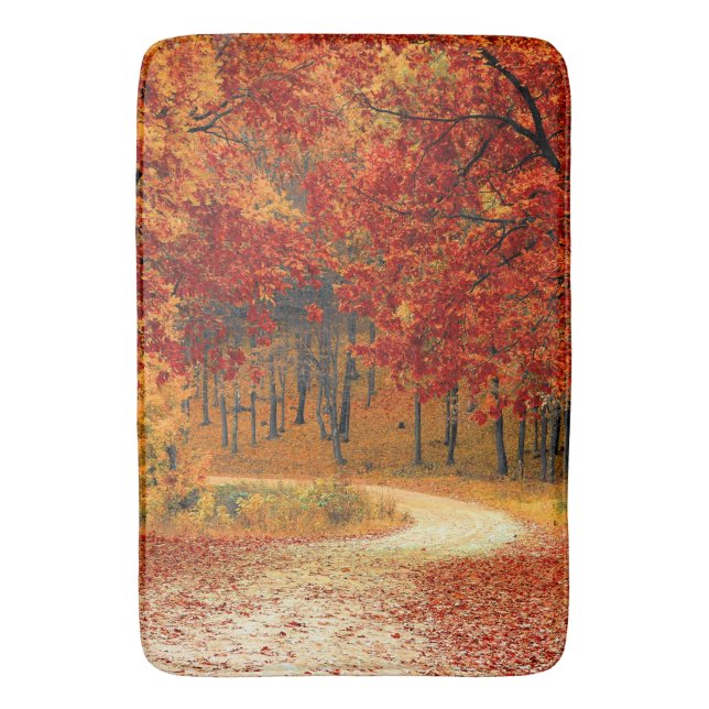 Tapis De Bain automne dans la forêt (devant Vertical)