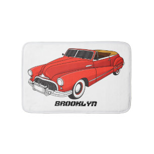 Tapis De Bain Automobile classique rouge 1948
