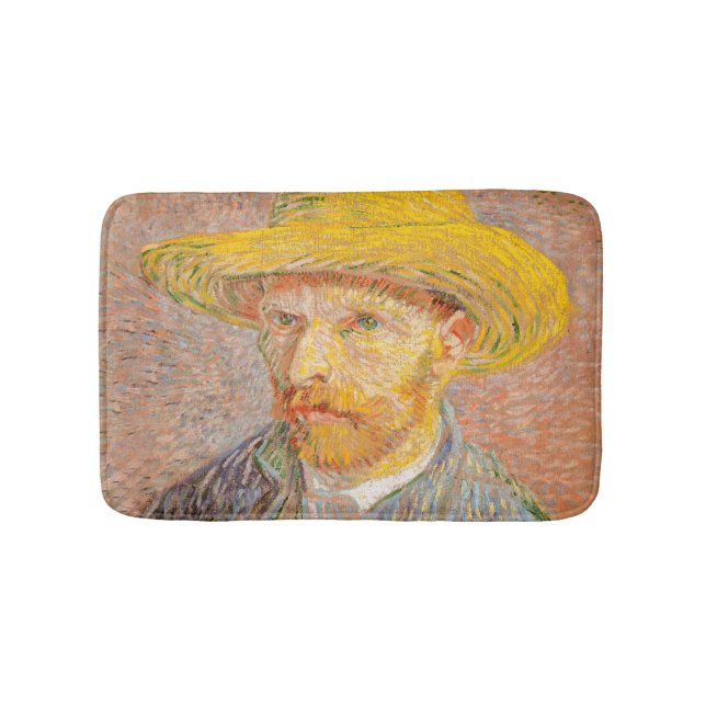 Tapis De Bain Autoportrait impressionniste de Vincent Van Gogh (Devant)