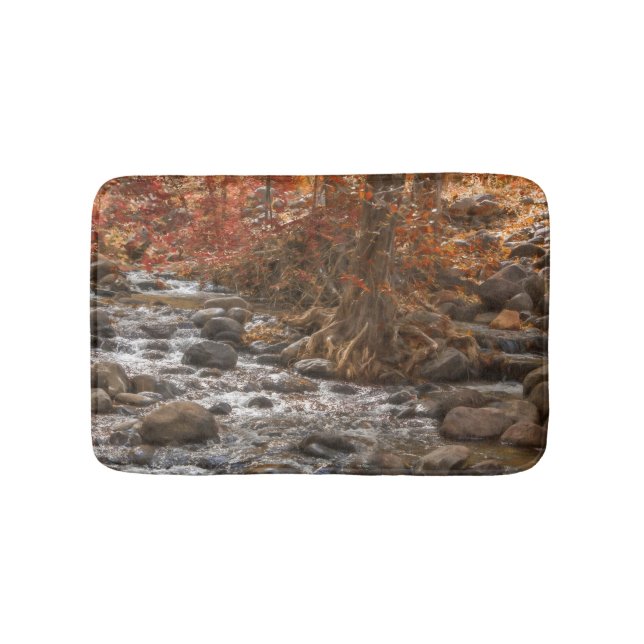 TAPIS DE BAIN AUTUMN FOREST RIVER SEDONA ARIZONA (Devant)