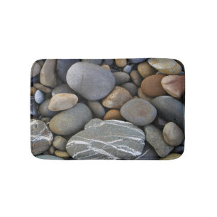 Tapis de bain avec des cailloux