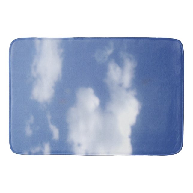 tapis de bain avec des nuages dans un ciel bleu (Devant)