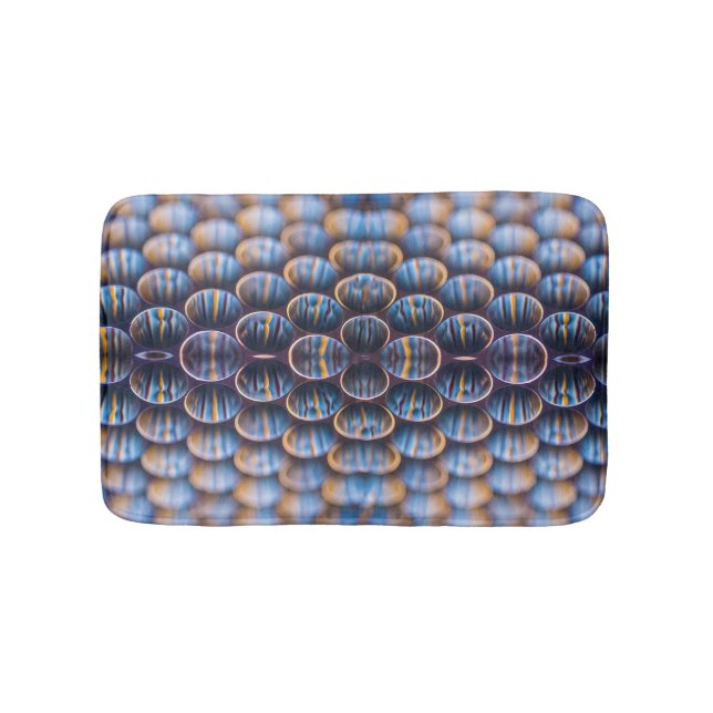 Tapis de bain avec design Abstrait de peigne de mi (Devant)