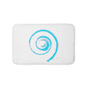 Tapis de bain avec torse abstraite en coquille mar