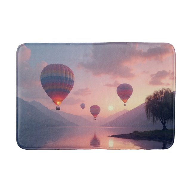 Tapis De Bain Aventures en montgolfière rêvées (Devant)