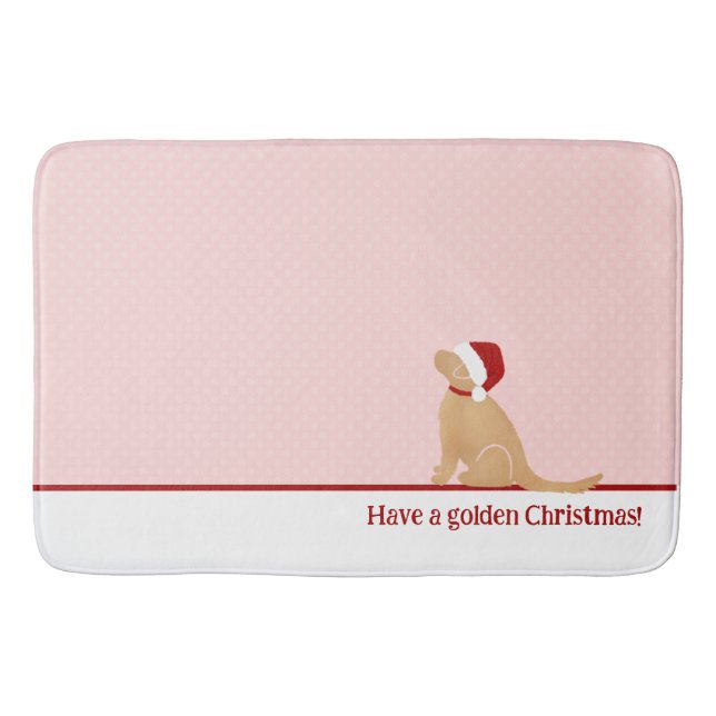 Tapis De Bain Avoir un bain de Noël en or (Devant)
