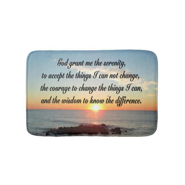 Tapis De Bain AWE Inspiring Serenity Prayer (Devant)