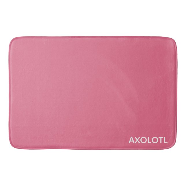 Tapis De Bain Axolotl pink color name (Devant)