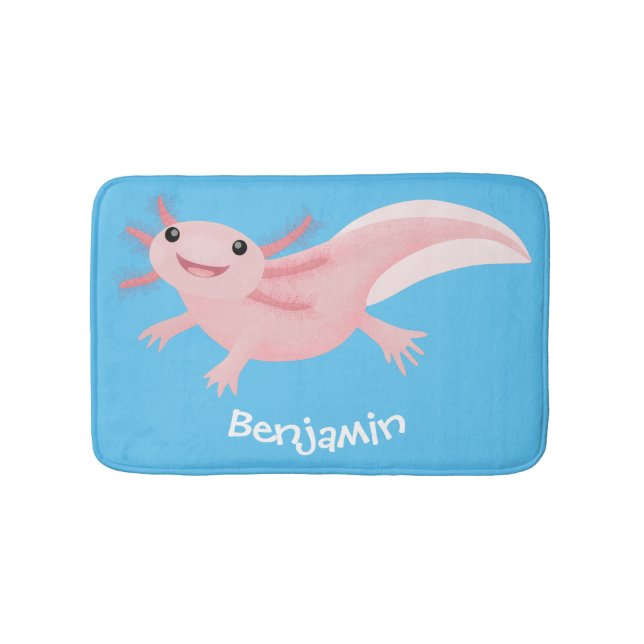 Tapis De Bain axolotl rose pâle (Devant)