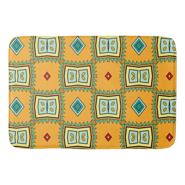 Tapis De Bain Aztec Yellow (Devant)