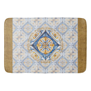 Tapis De Bain Azulejo Talavera Carrelage florentin Look Bain Mat