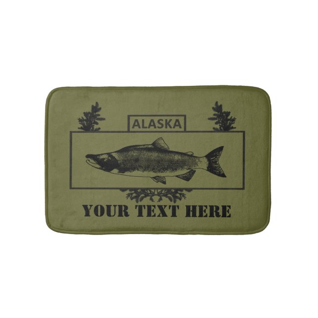 Tapis De Bain Badge de pêcheur de combat de l'Alaska (Devant)