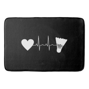 Tapis De Bain Badminton - Battledore Coeur de Volant
