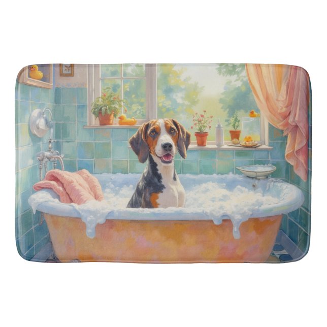 Tapis De Bain Baigneur joyeux de Treeing Walker Coonhound  (Devant)