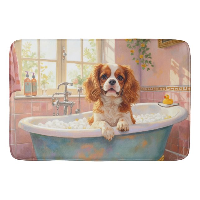 Tapis De Bain Baignez votre Cavalier King Charles Spaniel avec É (Devant)