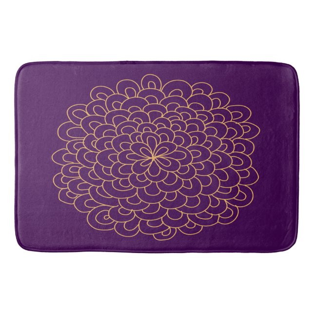 Tapis De Bain Bain à fleurs Pom (Devant)