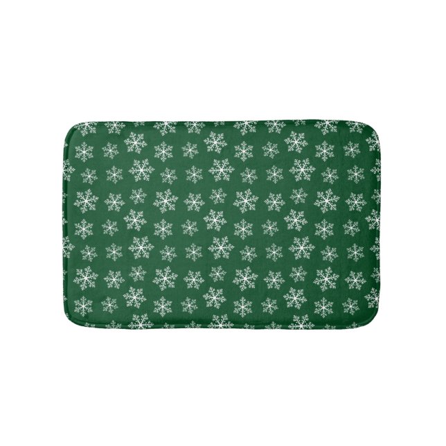 Tapis De Bain Bain à neige vert (Devant)