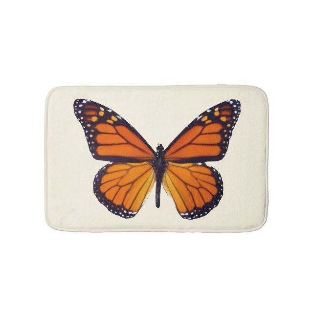 Tapis De Bain Bain à papillon orange (Devant)