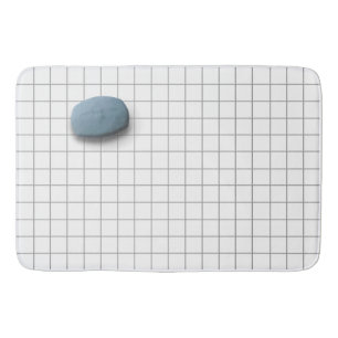 Tapis De Bain Bain à savon bleu