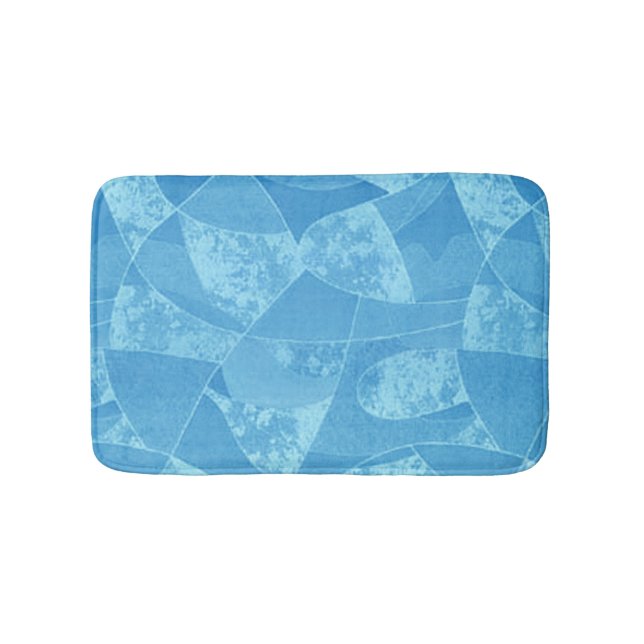 Tapis De Bain Bain de bain en verre bleu (Devant)