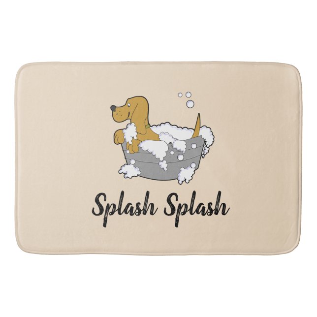 Tapis De Bain Bain de bain pour chien éclaboussant (Devant)