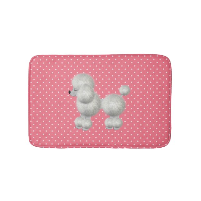 Tapis De Bain Bain de caniche blanc (Devant)