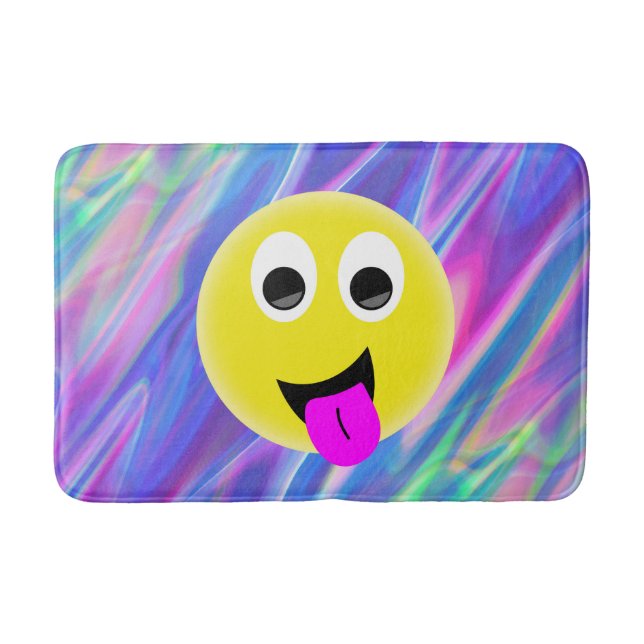 Tapis De Bain bain émoji hologramme (Devant)