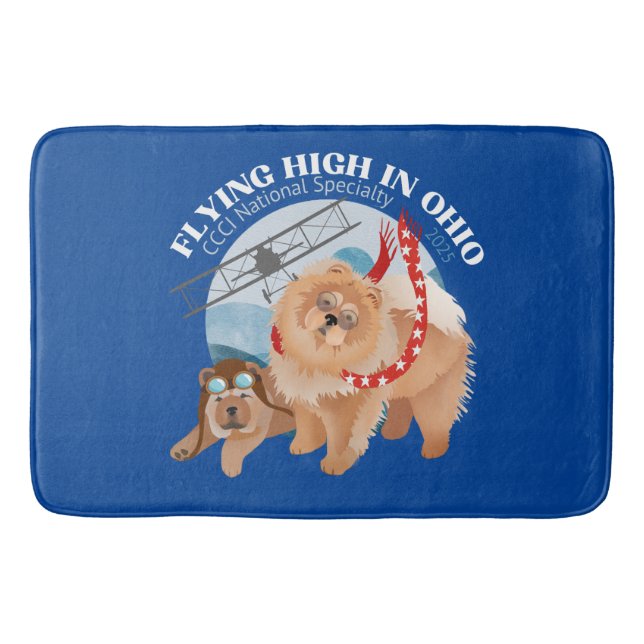 TAPIS DE BAIN BAIN MAT - BLEU AVEC LOGO DE SPÉCIALITÉ NATURELLE  (Devant)