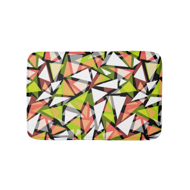 Tapis De Bain Bain Mat Triangles géométriques sans couture forme (Devant)
