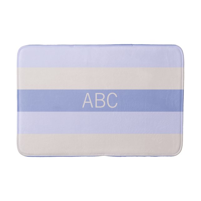 Tapis De Bain Bain monogramme personnalisé Motif (Devant)