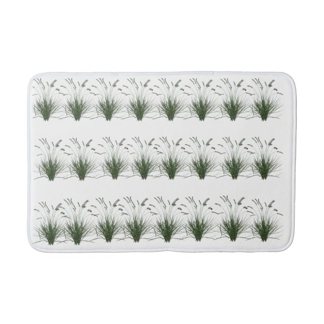 Tapis De Bain "Bain Motif Grass vert - Nature fraîche- (Devant)