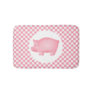 Tapis De Bain Bain rose de porc