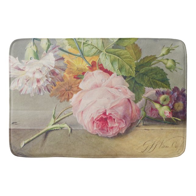 Tapis De Bain Bain rose vintage (Devant)