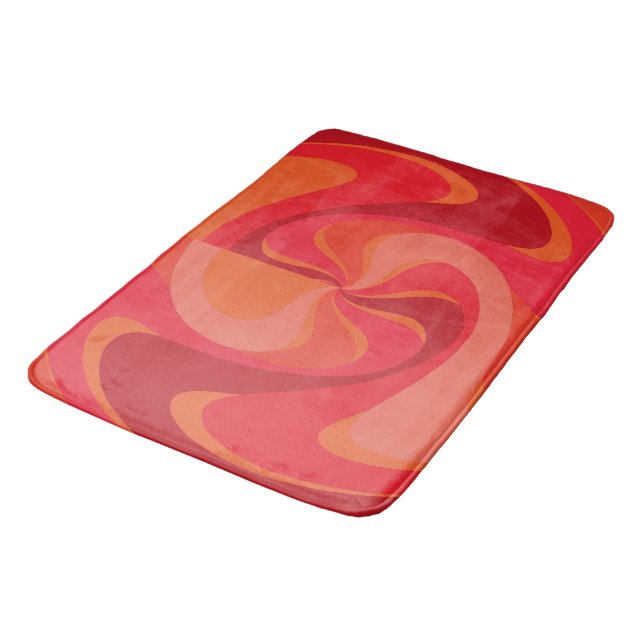 Tapis De Bain Bain rouge - Scarlet Twirl (Angle)